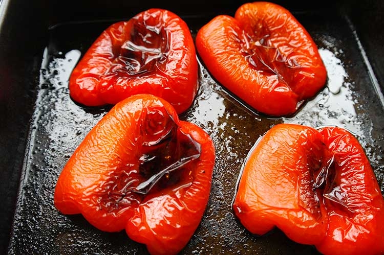 Roasted red peppers by Bachology