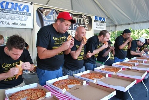 How often do you see women in eating competitions?