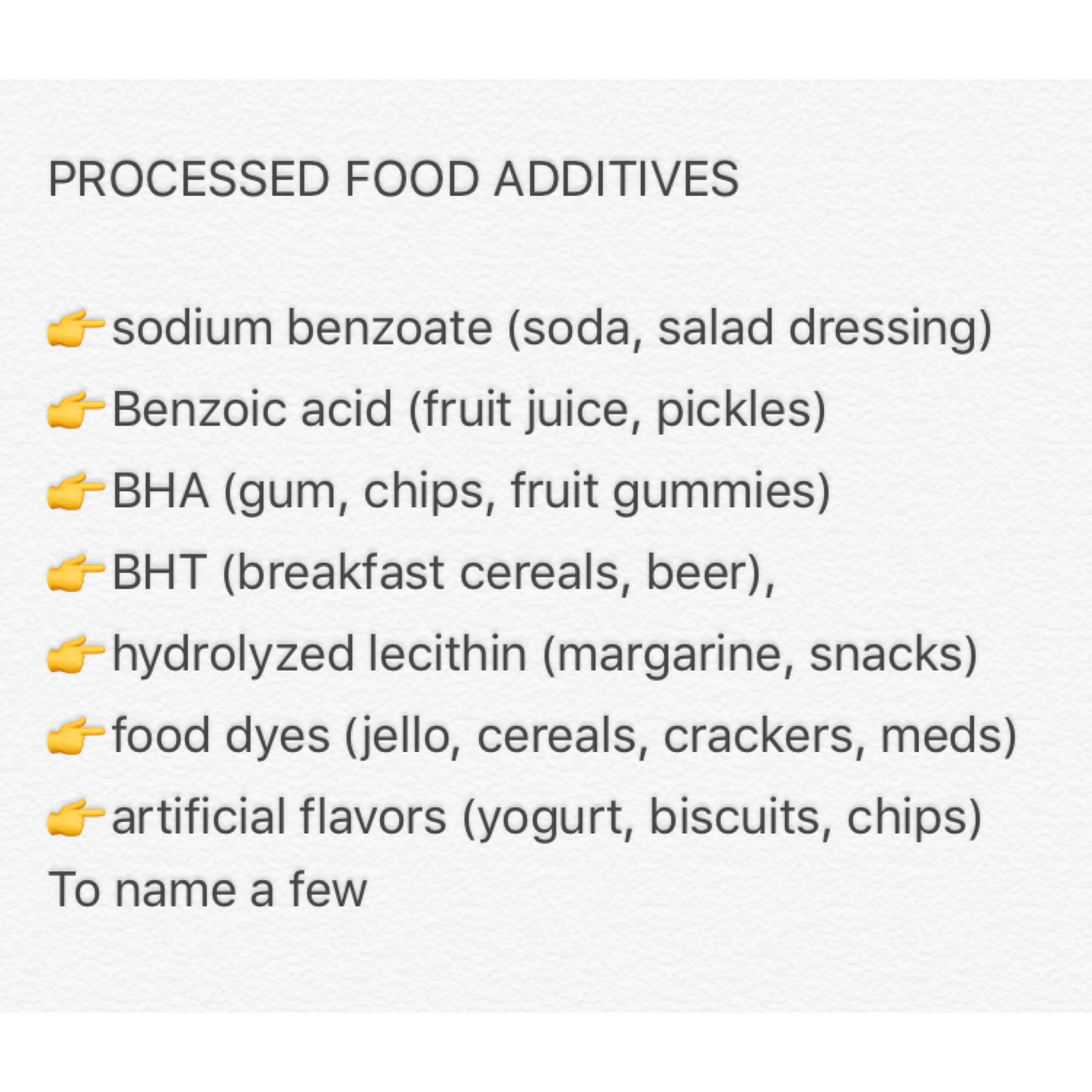 Food preservatives are known to trigger allergies and asthma.
